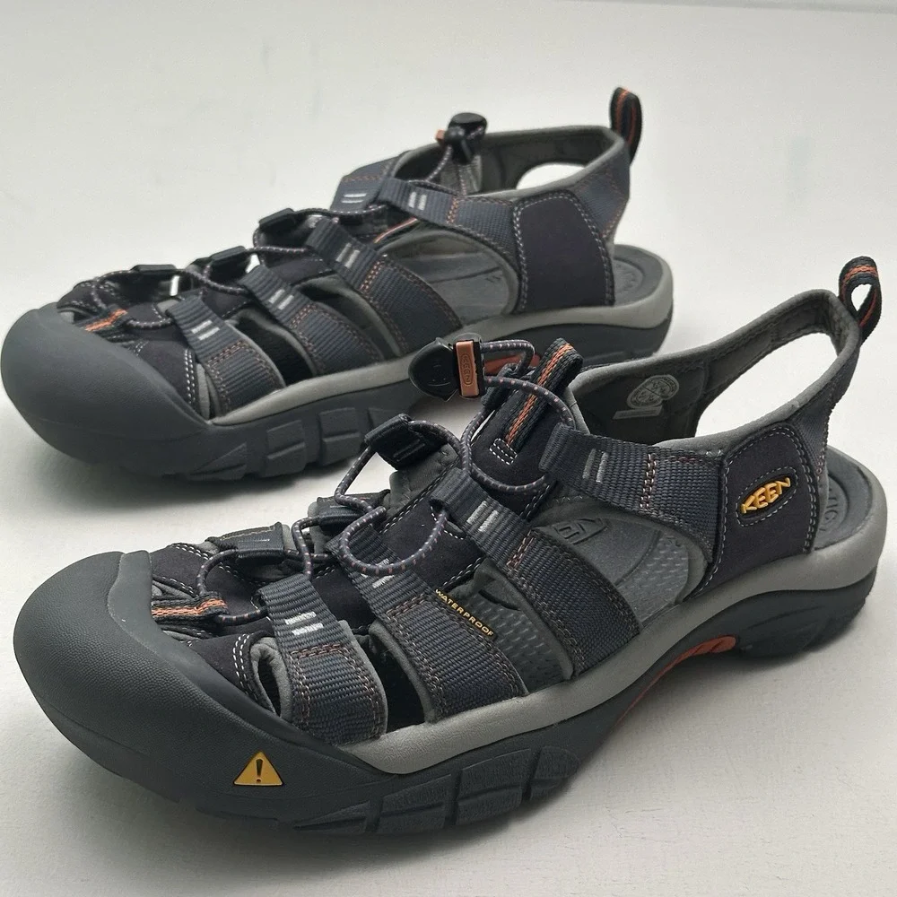 KEEN Newport H2 Water Sandals Men 13 India Ink Rust Black Gray Waterproof Hybrid